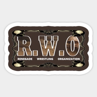 RENEGADE WRESTLING ORGANIZATION Sticker